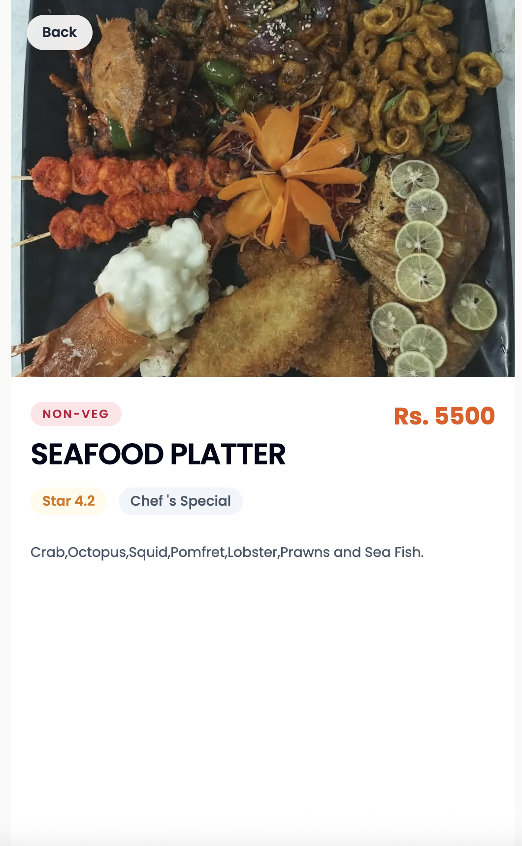 Food Menu Management System