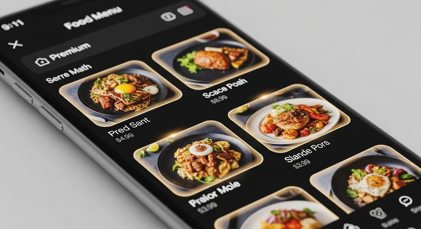 RevMantra digital QR menu design example for restaurants